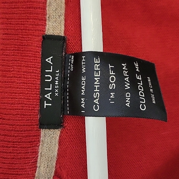 CLOSET CLEAROUT $10 | Aritzia (Talula) | Red V-neck Sweater | Size xxsmall - Picture 2 of 4